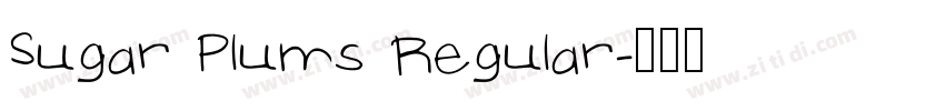 Sugar Plums Regular字体转换